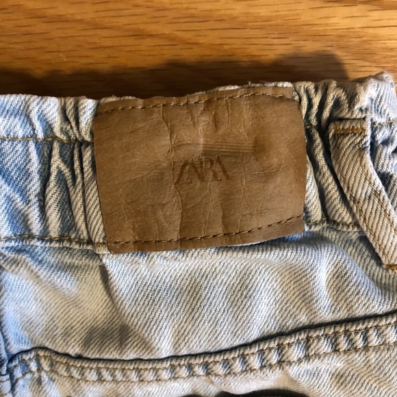 Zara Light Blue Denim Girls Shorts Size 10 - Picture 6 of 8